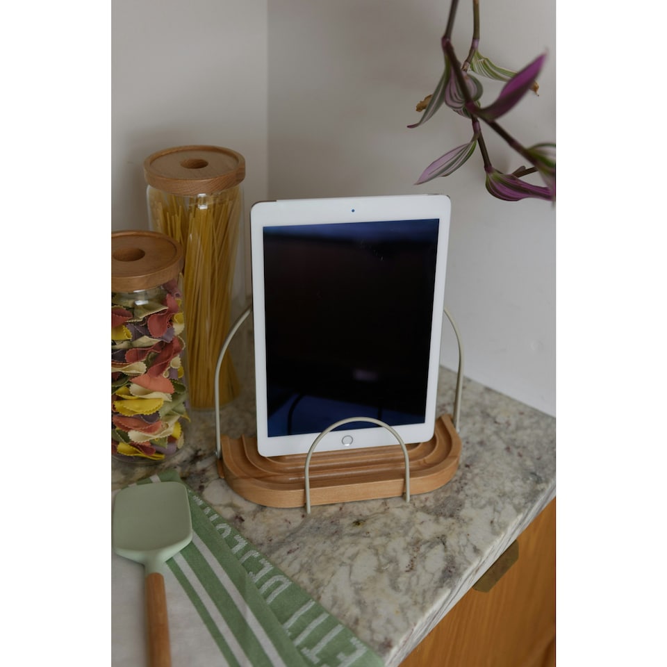 image 1 of KitchenCraft Cookbook Stand Wood Beechwood