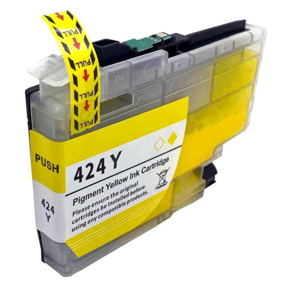 image 1 of LC424 Black Cyan Magenta Yellow Compatible Ink Cartridge Multipack for Brother DCP-J1200WE DCP-J1200W Printers | Multi | Compatible Brother LC424VAL 4 Colour Ink Cartridge Multipack | L | 4
