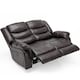 image 2 of Seattle 2 Seater Electric High Back Bonded Leather Recliner Sofa (Brown)