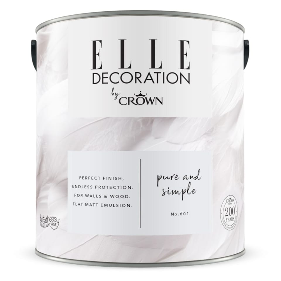 image 1 of Elle (Crown) Flat Matt Pure & Simple (601) 2.5L