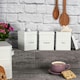 image 5 of Harbour Housewares White Vintage Metal Kitchen Tea Coffee Sugar Canisters Kitchen Caddy Kitchen Storage Containers Canister
