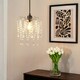 image 3 of ValueLights Blanche Plastic - Acrylic Polished Silver Tiered Ceiling Pendant Droplets Shade