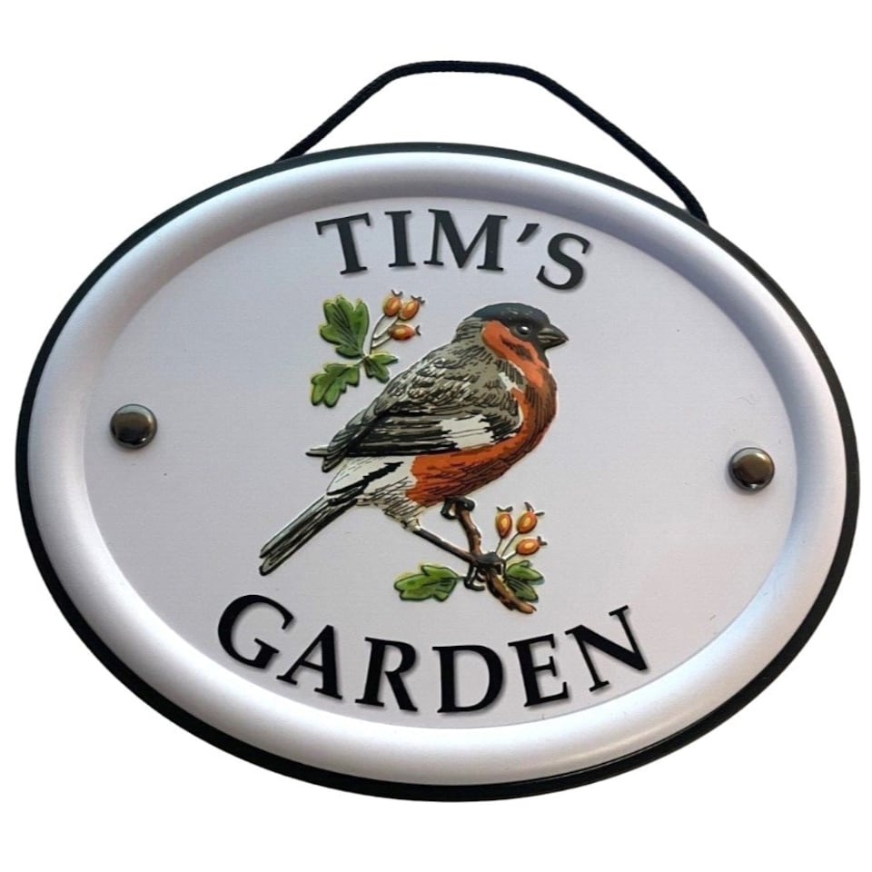 Decorative Bird Garden Sign - Tim