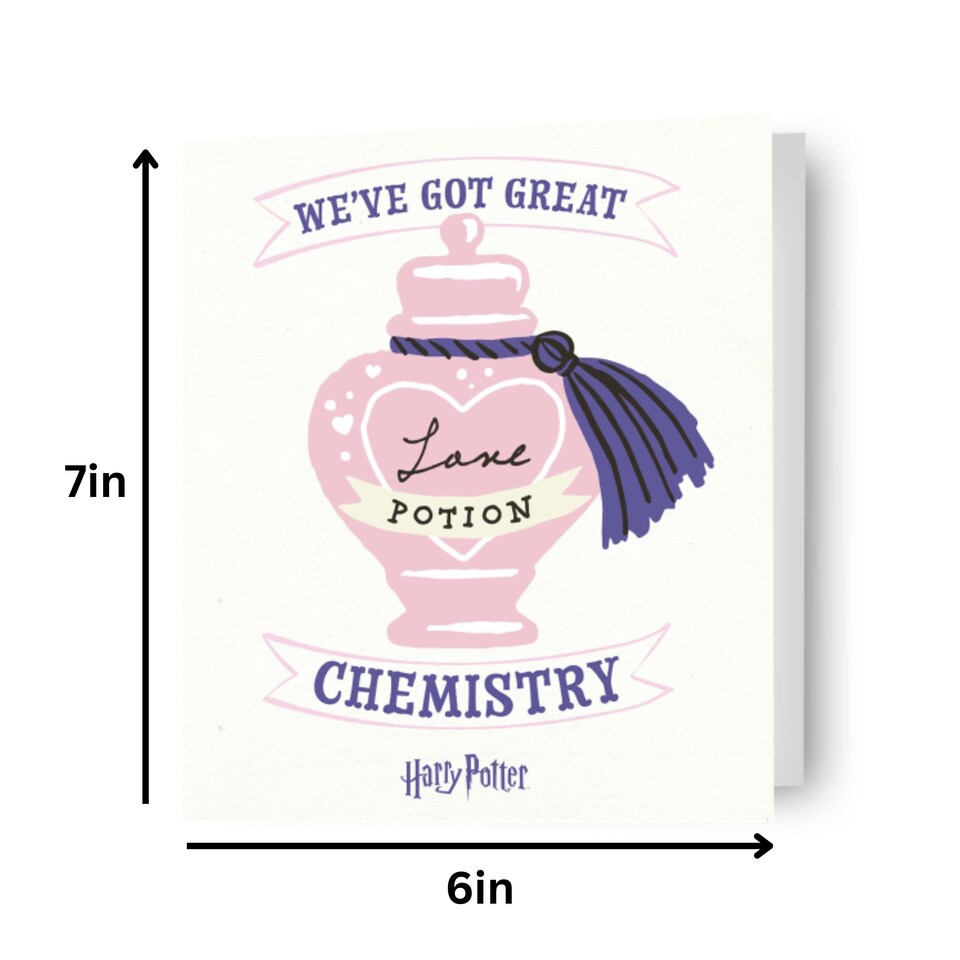 image 1 of Harry Potter 'We've Got Great Chemistry' Valentine's Day Card