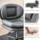 image 7 of COSTWAY Home Office Chair Swivel Desk Chair Height Adjustable Task Vanity Chair-Grey