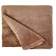 image 1 of Plush Collection Flannel Fleece Super Soft Throw in Mink (55" x 71") Brown | Brown
