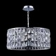 image 5 of Gelid Chandelier Cylindrical Pendant Chrome & Crystal, 4 Light, E27