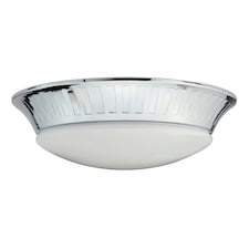 Whitby LED Bathroom Flush Mount Ceiling Light Polished Chrome