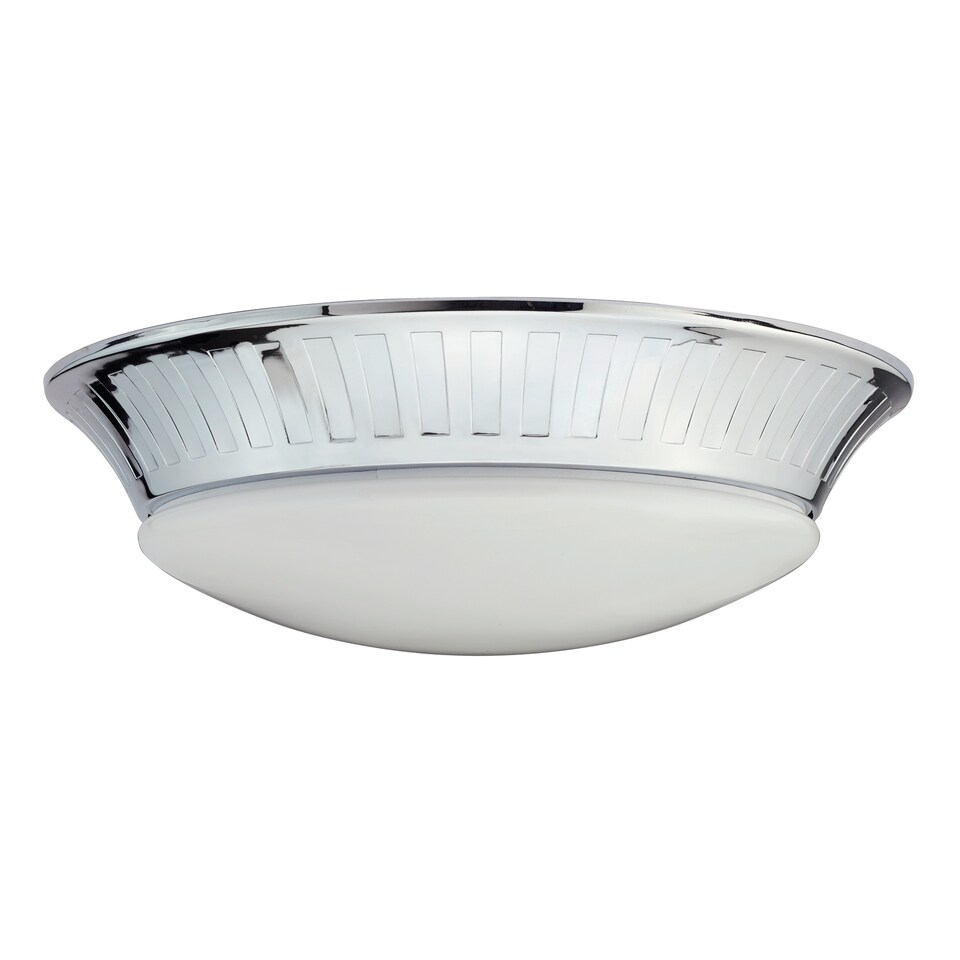 Whitby LED Bathroom Flush Mount Ceiling Light Polished Chrome