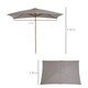 image 5 of Outsunny 2 x 3(m) Wood Garden Parasol Sun Shade Patio Umbrella Canopy