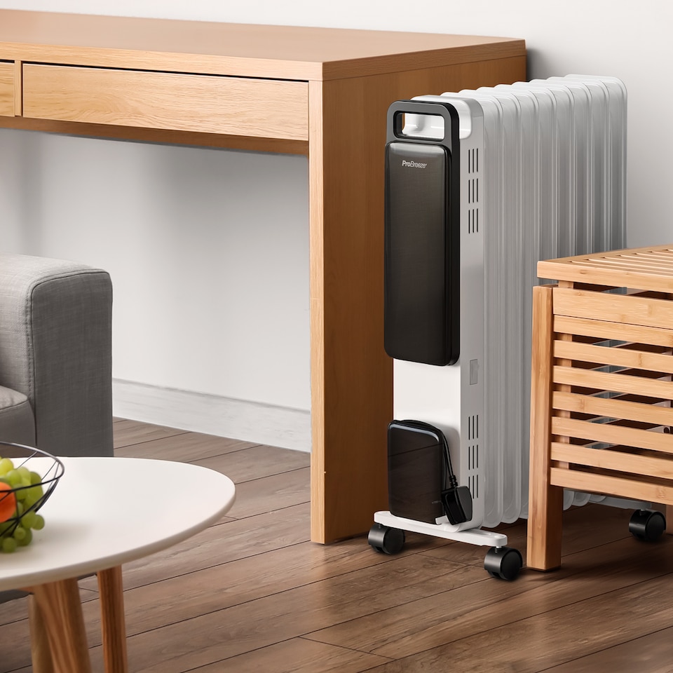 image 1 of Pro Breeze 2500W 11 Fin Oil Filled Radiator with Digital Display and Smart App Control White