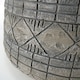 image 3 of Large Composite Embossed Planter | Grey