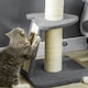 image 8 of PawHut Cat Tree with Tower Sisal Scratching Post Multi Level Dark Grey