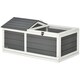 image 1 of PawHut Wooden Tortoise House, Small Pet Reptile with Hide Shelter Den and Run