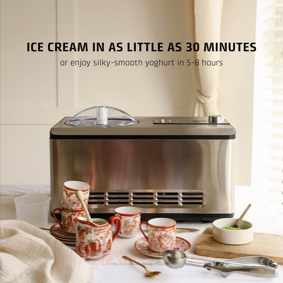image 1 of Caso Design IceCream, 5-in-1 Yoghurt and Ice Cream Maker, 2L Capacity, No Pre-Freeze