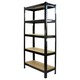 image 3 of 5 x T-RAX Black Metal Racking Units 75cm x 150cm x 30cm Black