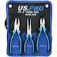 image 1 of 8" / 200mm Plier Pliers Set Combination Long Nose Cutters Soft Grip Handles 3pc