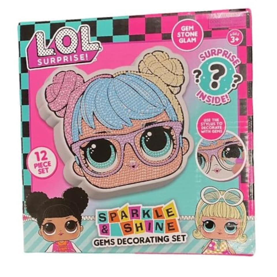 L.O.L Surprise Sparkle & Shine Gems Decorating Set 12 Pieces