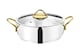 image 5 of Sevval Collection 8-piece Stainless Steel Cookware Set (Gold Handles)