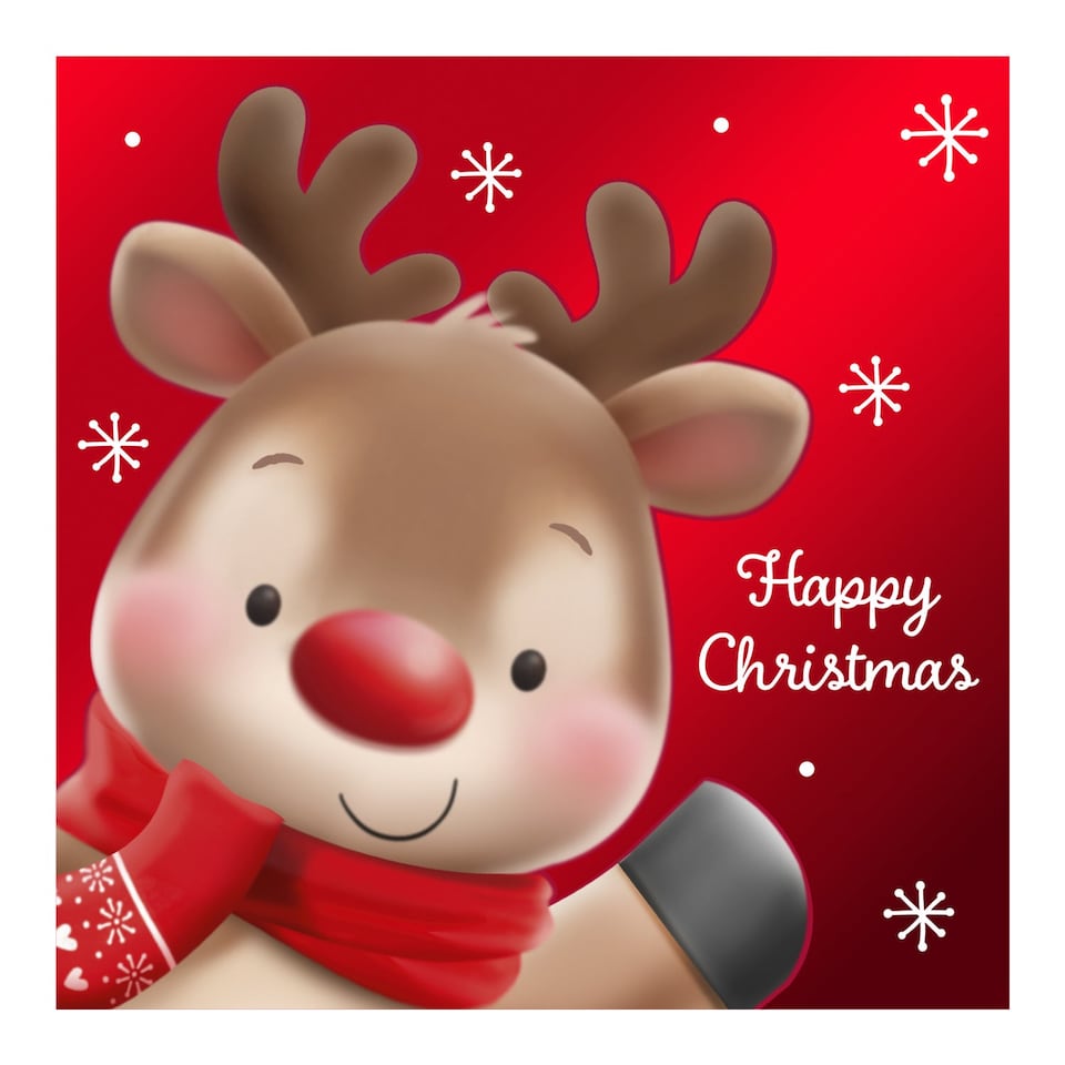 image 1 of Assorted Cute Christmas Characters Greeting Cards - Pack of 12
