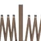 image 8 of Outsunny Aluminium Alloy Fence Foldable Garden Screen Panel, Dark Brown