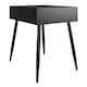 image 3 of Copley End Table with 1 Drawer in Black Oak | Black | Black