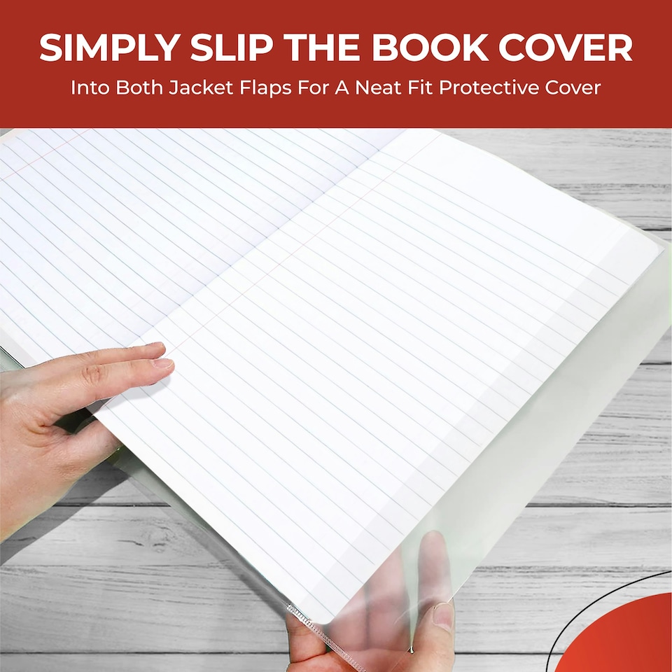 image 1 of Pack of 10 A4 Clear Exercise Book Covers by Janrax