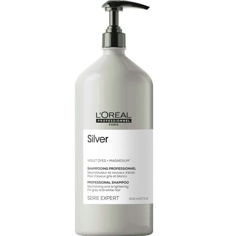 image 1 of L'Oreal Professionnel Serie Expert Silver Shampoo - 1500ml PUMP INCLUDED