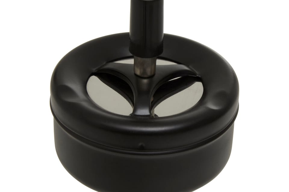 image 1 of Matte Black Spinning Ashtray