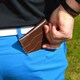image 4 of Premium Croc Golf Scorecard Holder - Brown / Black