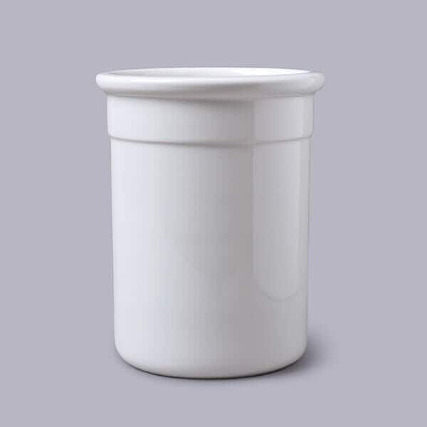 WM Bartleet & Sons Porcelain Traditional Utensil Pot in White