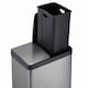 image 5 of Cooks Professional Dual Pedal Recycle Bin 60L with 2 x Compartments & Soft Close Lids | Silver