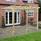 image 2 of Wall Mounted Premium Pergola 3 Posts - Wood - L240 x W540 x H270 cm - Light Green