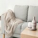 image 3 of Darcy Tassel Dove Grey Blanket/Throw Grey | 130x150cm