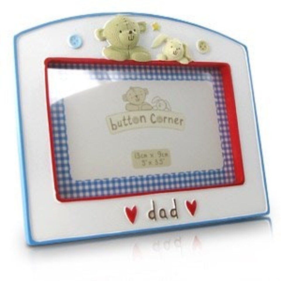 image 1 of Button Corner Dad Photo Frame