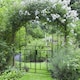 image 9 of Outsunny Metal Garden Arch with Double Gate, Garden Arbor Climbing Plants