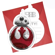 Star Wars The Last Jedi Invitations with Envelopes - Pack of 6