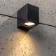 image 10 of CGC Lighting Eileen Black Outdoor Rectangle Wall Spotlight GU10 | Black | Black