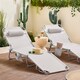 image 2 of SoBuy OGS35-MIX2,Set of 2 Sun Lounger Reclining Folding Chairs For Outdoor Garden