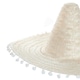 image 6 of Orange Mexican Sombrero – Fancy Dress Hat with Pom-Pom Trim N/A | 1