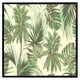 image 2 of Tropical leaves on yellow (Picture Frame) White | XS