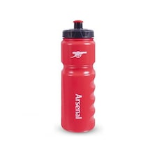 Arsenal FC Gunners Plastic Water Bottle - Red/White/Black - One Size