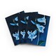 image 1 of Bluebell Flowers Greeting Card Wildflower Painting Any Occasion Set of 3 Blank