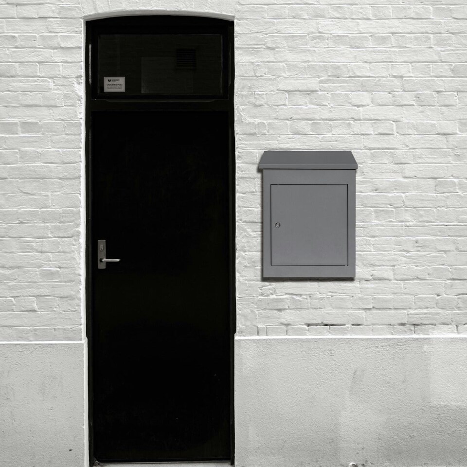 image 1 of Grey Anti-Theft Parcel Post Box