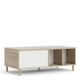 image 1 of Rome Coffee Table with Sliding Top in Jackson Hickory Oak and Matt White