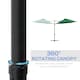 image 4 of Outsunny 2.5M Patio Umbrella with 360 Rotation and Base, Green