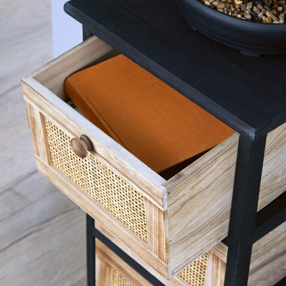 image 1 of Solid Wooden Storage Chest Of Drawers Organiser Rustic Fully Assembled | Multi