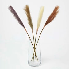 Homescapes Artificial Pampas Grass Set of 4 Natural, 78 cm