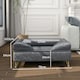 image 7 of PawHut Dog Sofa Pet Couch w/ Removable Backrest Cushion Washable Cover - Grey