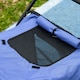 image 8 of PawHut Foldable Pet Stroller with Cushion, for M, L Dogs - Blue